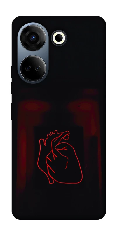 Чехол на TECNO Camon 20 Pro (CK7n) Красное сердце фото 1 из 1