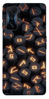 Чехол на Xiaomi Poco F4 GT Огненые руны фото 1 из 1