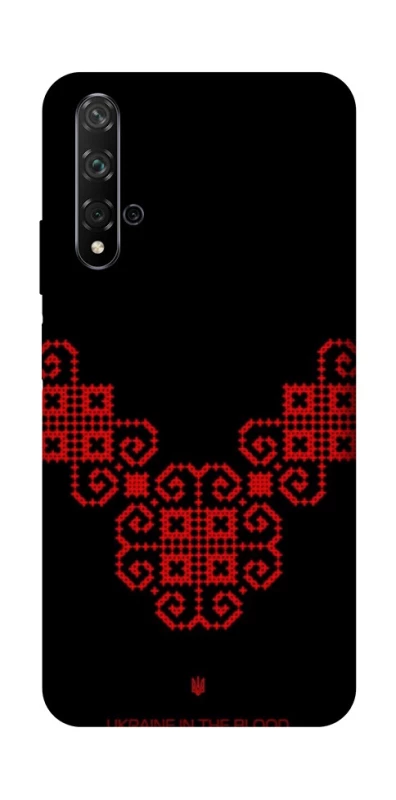 Чохол на Huawei Honor 20 / Nova 5T Чорно-червона вишиванка фото 1 з 1