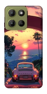 Чехол на Motorola Moto G15 4G Porsche at sunset фото 1 из 1