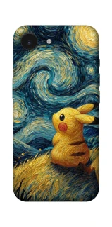 Чохол на Apple iPhone 17e (6.1") Pikachu and Van Gogh фото 1 з 1