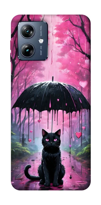 Чохол на Motorola Moto G54 Power Black cat фото 1 з 1