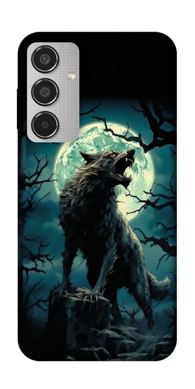 Чохол на Samsung Galaxy M35 Вовк під місяцем фото 1 з 1