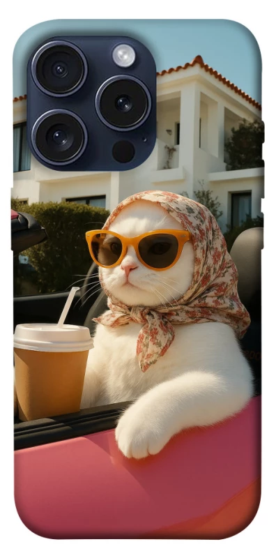 Чехол на Apple iPhone 15 Pro (6.1") Stylish Cat Cruise фото 1 из 1