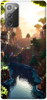 Чехол на Samsung Galaxy Note 20 Minecraft sunset фото 1 из 1