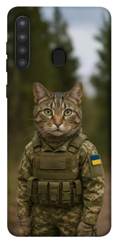 Чохол на Samsung Galaxy A21 Кіт захисник фото 1 з 1