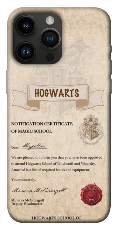 Чохол на Apple iPhone 14 Pro Max (6.7") The Hogwarts acceptance letter фото 1 з 1