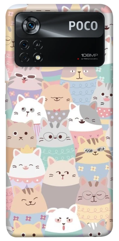 Чехол на Xiaomi Poco X4 Pro 5G Funny Kittens ver.2 фото 1 из 1