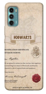 Чехол на Motorola Moto G60 The Hogwarts acceptance letter фото 1 из 1