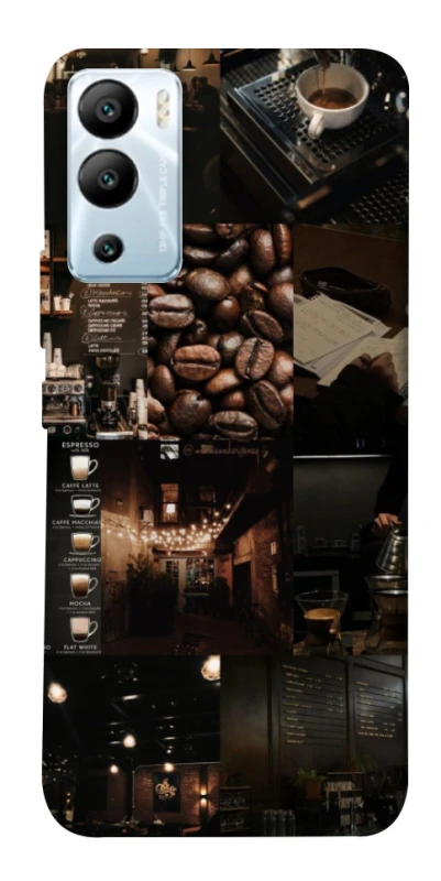 Чохол на Infinix Hot 12i Coffee collage ver.1 фото 1 з 1