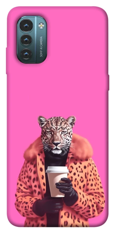 Чехол на Nokia G21 Леопард с кофе фото 1 из 1