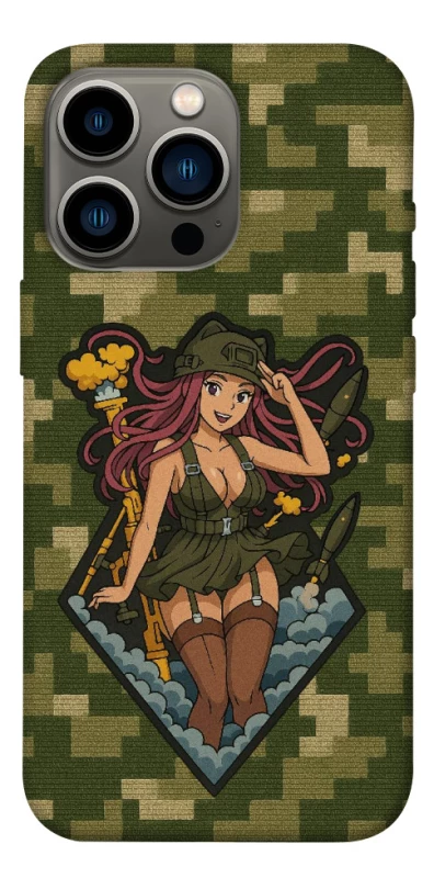 Чохол на Apple iPhone 13 Pro (6.1") Military Waifu фото 1 з 1