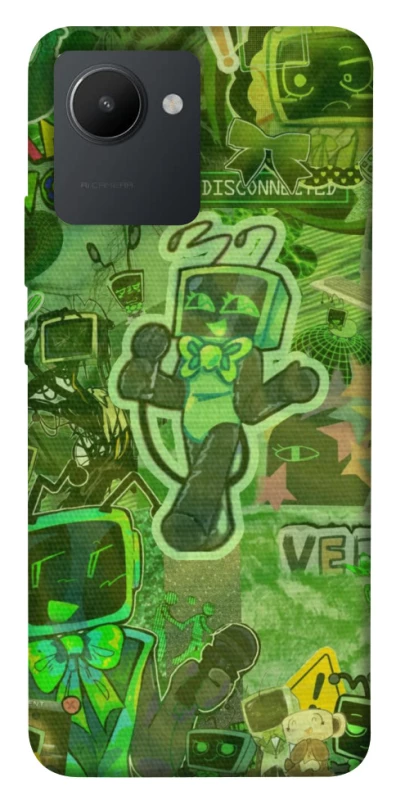 Чехол на Realme C30s Dandysworld tv green theme фото 1 из 1