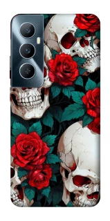 Чехол на Realme C65 4G skull and rose фото 1 из 1