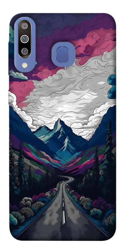 Чехол на Samsung Galaxy M30 Нарисованные горы фото 1 из 1