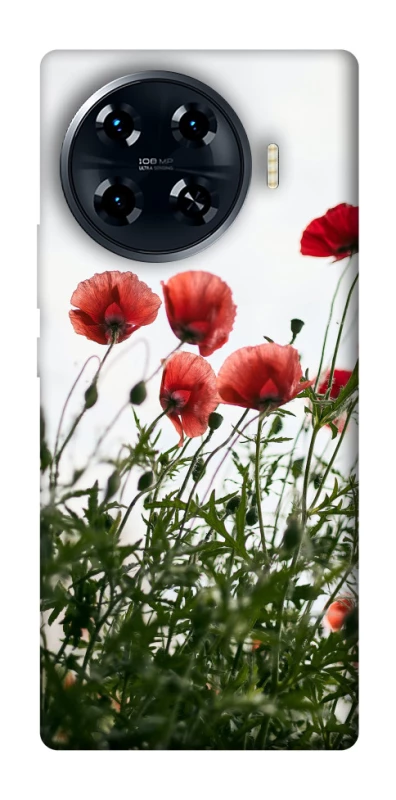 Чехол на TECNO Spark 20 Pro+ Поле маков фото 1 из 1