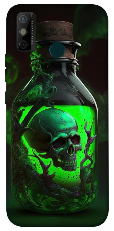 Чехол на TECNO Spark 6 Go Skull bottle фото 1 из 1