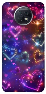 Чохол на Xiaomi Redmi Note 9 5G / Note 9T Drawn hearts фото 1 з 1