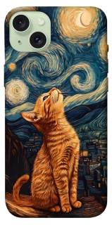 Чохол на Apple iPhone 15 Plus (6.7") van gogh cat фото 1 з 1