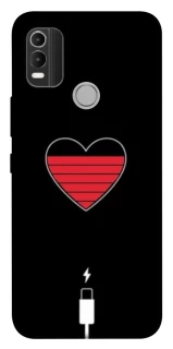 Чехол на Nokia C21 Plus Charge your heart фото 1 из 1