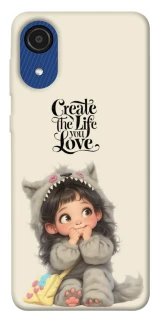 Чохол на Samsung Galaxy A03 Core Create the life you love фото 1 Чохол на Samsung Galaxy A03 Core Create the life you love фото 1 з 1