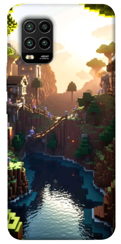 Чохол на Xiaomi Mi 10 Lite Minecraft sunset фото 1 з 1