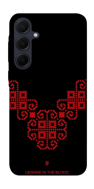 Чохол на Samsung Galaxy A35 Чорно-червона вишиванка фото 1 з 1