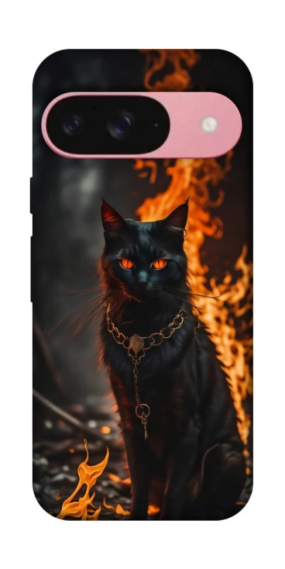 Чохол на Google Pixel 9 Вогняний кіт фото 1 з 1