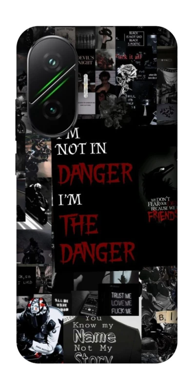 Чехол на Xiaomi Poco F7 Danger collage фото 1 из 1