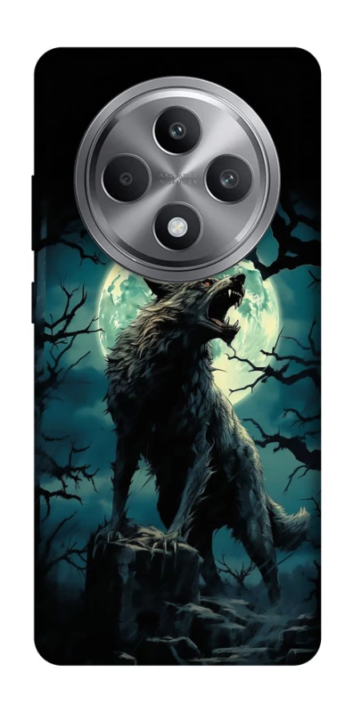 Чехол на Oppo Reno 12 F 4G Волк под луной фото 1 из 1