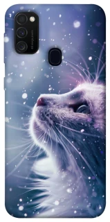 Чехол на Samsung Galaxy M21 Snow cat фото 1 из 1
