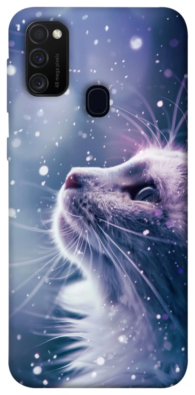 Чехол на Samsung Galaxy M30s / M21 Snow cat фото 1 из 1