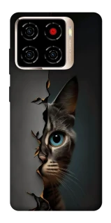 Чехол на ZTE Blade A56 Кот-подглядыватель v2 фото 1 из 1