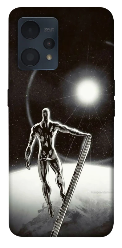 Чехол на Realme 9 4G / 9 Pro+ Серебряный сёрфер фото 1 из 1