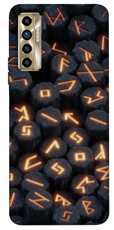 Чехол на TECNO Camon 17P Огненые руны фото 1 из 1