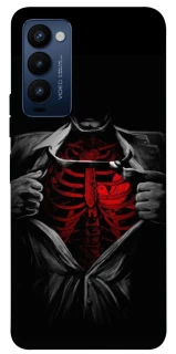 Чехол на TECNO Camon 18 Skeleton Heart фото 1 из 1