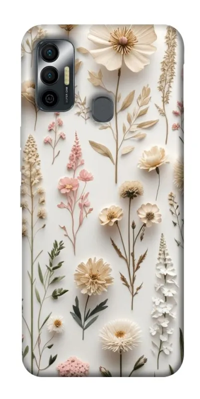 Чехол на TECNO Spark 7 Floral design ver.1 фото 1 из 1