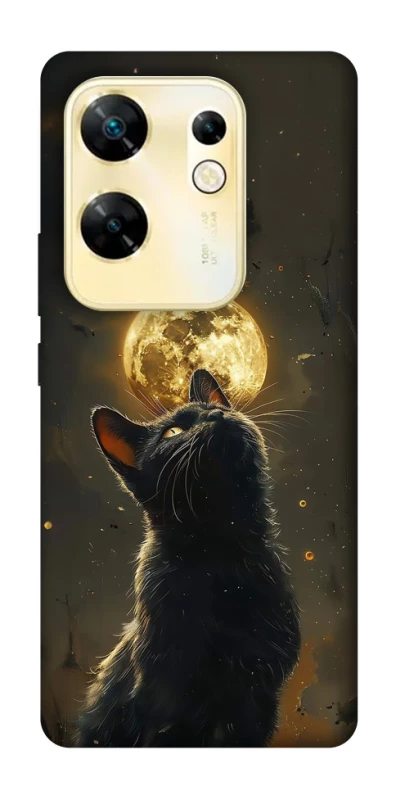 Чохол на Infinix Zero 30 4G Кіт під місяцем v2 фото 1 з 1
