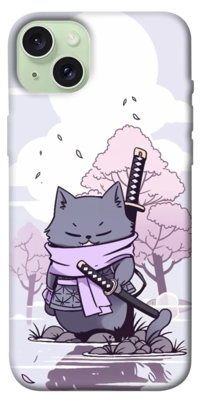 Чохол на Apple iPhone 15 Plus (6.7") Samurai cat фото 1 з 1