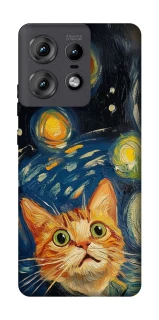 Чехол на Motorola Edge 50 Pro paint cat фото 1 из 1