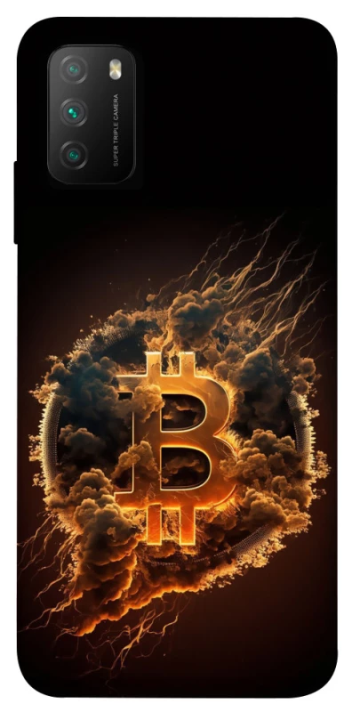 Чехол на Xiaomi Poco M3 Smoky Bitcoin фото 1 из 1