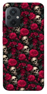 Чехол на Xiaomi Poco M5 Черепа и розы фото 1 из 1