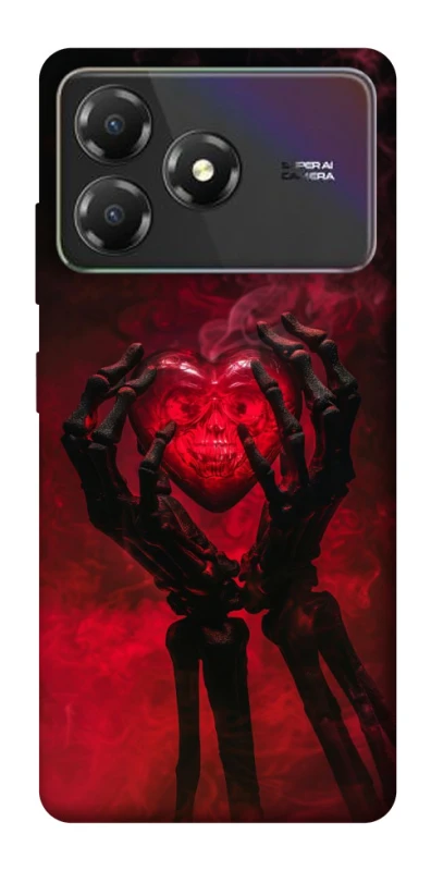 Чехол на ZTE Blade A36 Heart in the hands of a skeleton фото 1 из 1