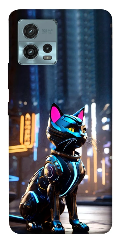 Чохол на Motorola Moto G72 Cyber cat фото 1 з 1