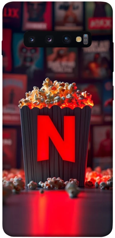Чехол на Samsung Galaxy S10+ Netflix and popcorn фото 1 из 1