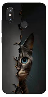 Чехол на Xiaomi Mi 8 Кот-подглядыватель v2 фото 1 из 1