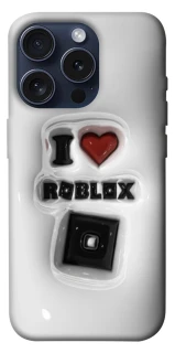 Чохол на Apple iPhone 15 Pro (6.1") I love Roblox фото 1 з 1