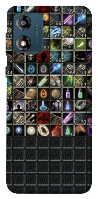 Чохол на Motorola Moto E13 Inventory menu ver.2 фото 1 з 1