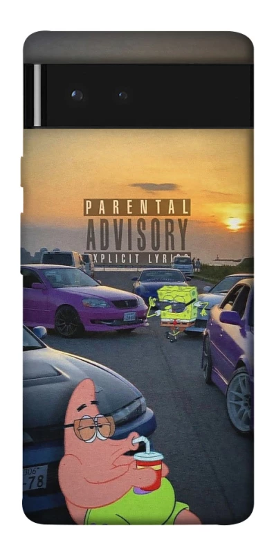Чехол на Google Pixel 6 Патрик на гонках фото 1 из 1