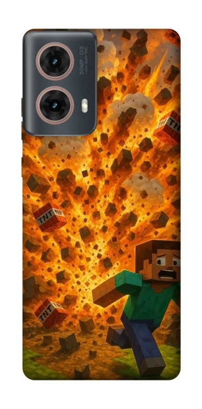 Чохол на Motorola Moto G85 Minecraft v7 фото 1 з 1